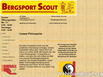 bergsport-scout.at website preview