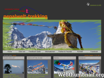 nepalwelt-trekking.de website preview