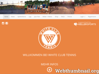 whiteclub-tennis.com website preview