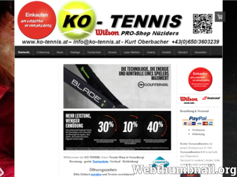 ko-tennis.at website preview