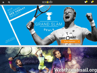 mobile.tennis-point.ch website preview