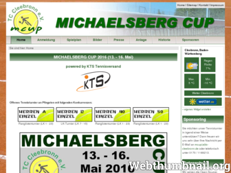 michaelsberg-cup.de website preview