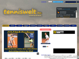 tenniswelt.biz website preview