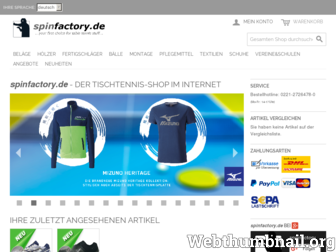 spinfactory.de website preview