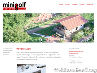 minigolf-nettetal.de website preview