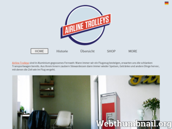 airlinetrolleys.com website preview
