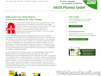 saluspharma.de website preview