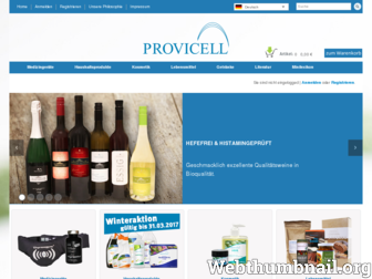 shop.provicell.com website preview