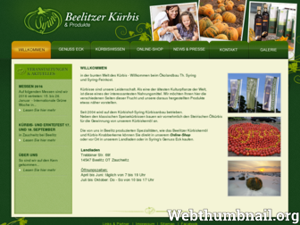 beelitzerkuerbis.de website preview