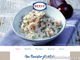 beeck-feinkost.de website preview