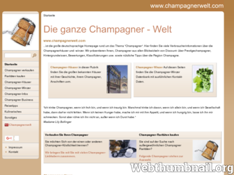 champagnerwelt.com website preview