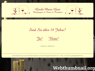 champagner-wein.com website preview