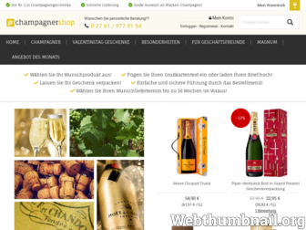champagnershop.de website preview
