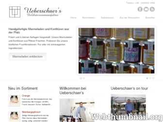 ueberschaers-marmeladen.de website preview