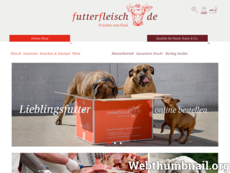 futterfleisch.de website preview