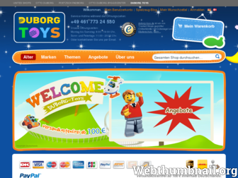 duborg-toys.de website preview