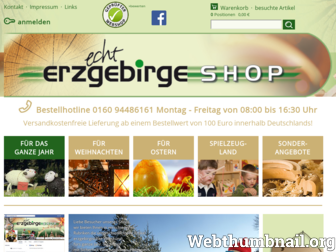 echt-erzgebirge-shop.de website preview