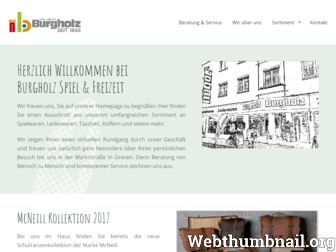 burgholz-spielwaren.de website preview