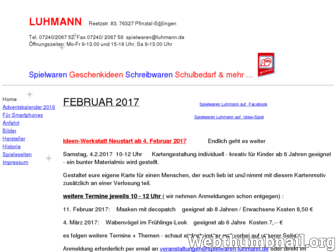 spielwaren-luhmann.de website preview