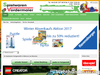 spielwaren-vordermaier.de website preview