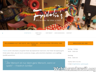fridolins-spielzeug.de website preview